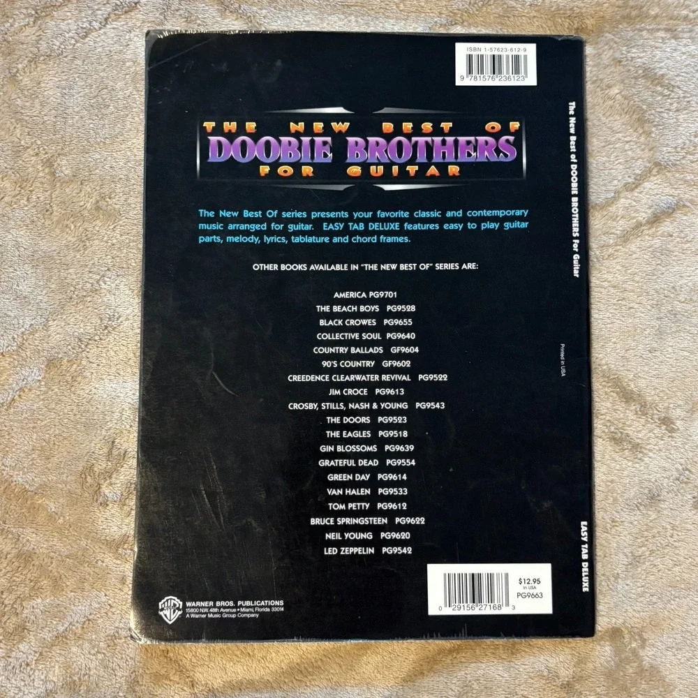 The New Best of Doobie Brothers for Guitar – Easy Tab Deluxe Songbook